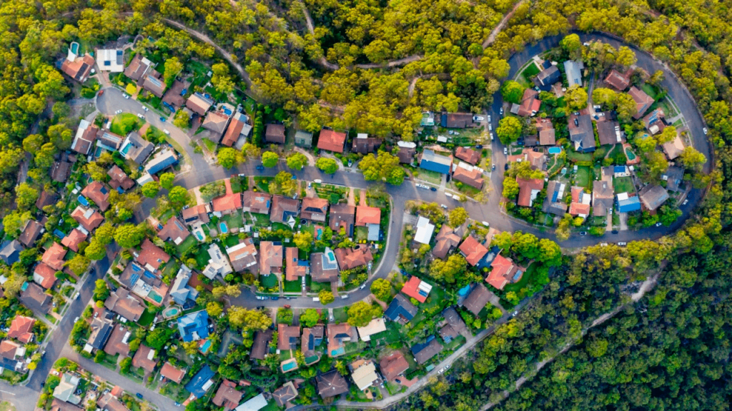 Houses Aerial